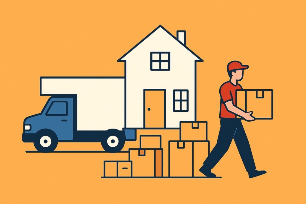 Gurgaon packers and movers team packing household items